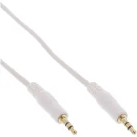 InLine - Câble audio - mini-phone stereo 3.5 mm mâle pour mini-phone stereo 3.5 mm mâle - 2 m - blanc