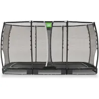 Exit Allure Premium Trampoline 214x366cm – Enterré – Trampoline Enterrée – Noir