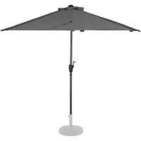 Vonroc Parasol Magione - Parasol de balcon Premium - 270x135cm | Gris