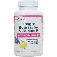 3 Chênes Onagre Bourrache Vitamine E 150 Gélules