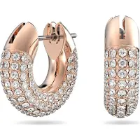 Swarovski Boucles d'oreilles 'Dextera' or rose / blanc