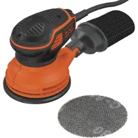 Black & Decker Ponceuse excentrique filaire 240 W Ø 125 mm - BLACK+DECKER - KA199-S