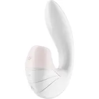 Satisfyer SUPERNOVA DOUBLE AIR PULSE vibromasseur muni d’un stimulateur clitoridien White 14,5 cm