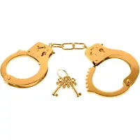 Fetish Fantasy - Fetish Fantasy - menottes en métal (or)