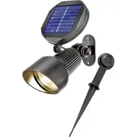 Esotec Solarspot SPOTLIGHT blanc chaud 2800K AKKU IP44 résistant aux intempéries outdoor 102136