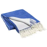 Broste Copenhagen Plaid Jeanne bleu - 130x200cm