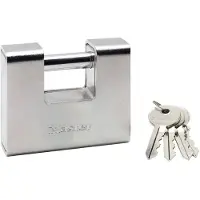 Master Lock Cadenas MasterLock, 90 mm, goupille en acier trempé
