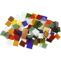 Creotime Carreaux de mosaïque en verre, 10x10 mm - 700 pièces.