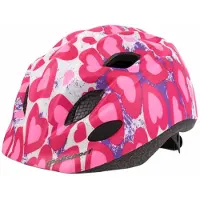 Polisport Kids Premium casque de vélo - S (52-56cm) - Glitter Hearts