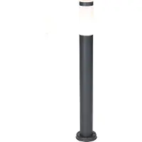 QAZQA Borne d'éclairage extérieure gris anthracite 80 cm IP44 opale - Rox