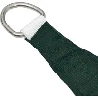 vidaXL Voile d'ombrage Oxford Tissu Triangulaire 3x4x4 m Vert foncé