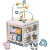 Vigatoys Viga Polarb Activity Box Centre de jeu éducatif en bois Cube 5 en 1