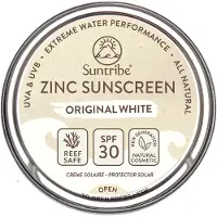 Suntribe Zinc Sunscreen crème protectrice minérale visage et corps SPF 50 Original White 45 g