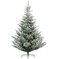 Snowflake Arbre de Noël artificiel épicéa vert avec support 150 cm
