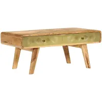 vidaXL Table basse en bois massif de manguier 90x50x40 cm