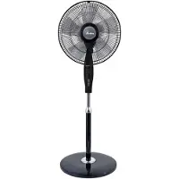 Ardes AR5S41PBT 40cm 50W Ventilateur de sol noir avec télécommande et minuterie