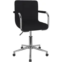vidaXL Chaise de bureau pivotante Noir Tissu