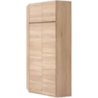 Cstore Academica Armoire D'angle De Chambre Style Contemporain Décor Chene Sonoma - L 80,5 Cm