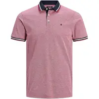 Jack & Jones T-Shirt 'Paulos' bleu marine / éosine / rouge / blanc