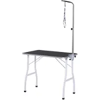 vidaXL Table de tonte avec écharpe pour chiens chats Pliable