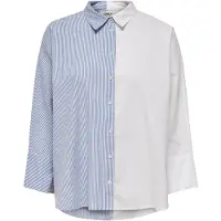 ONLY 15251726 Long Sleeve Shirt Bleu S Femme