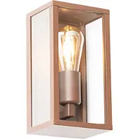 QAZQA Applique murale industrielle rouille 26 cm IP44 - Charlois