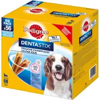 Pedigree Dentastix - Snacks réduisant le tartre pour les chiens de tailles moyennes - 24x180 g