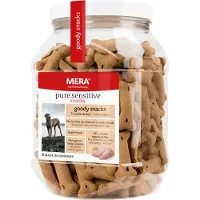 MERA 600g pure sensitive Goody Snacks dinde, pommes de terre (sans céréales) - Friandises pour chien