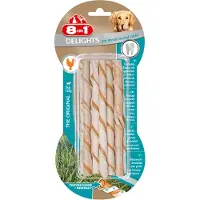 8In1 Delights Pro Dental Doigts de poulet roulés avec une formule anti-plaque 3 pièces