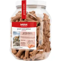 MERA 600g pure sensitive Goody Snacks saumon, riz - Friandises pour chien