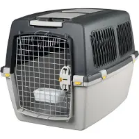 Kerbl - Caisse de transport pour chien - GULLIVER MEGA - 81 x 61 x 60 cm - Gris