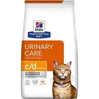 Hill's Pet Nutrition Prescription Diet Feline c/d Multicare Chicken 12 kg pour les chats ayant un système urinaire sensible