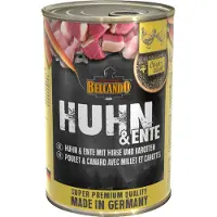Belcando Super Premium Poulet, canard, millet et carottes 6x400 g nourriture humide pour chiens