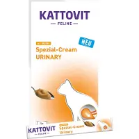 Kattovit Urinary Cream - Friandise à la crème de poulet pour chats souffrant de problèmes urinaires - 6x15g