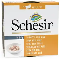 Schesir 6x85g en gelée thon, aloe - Pâtée pour chat
