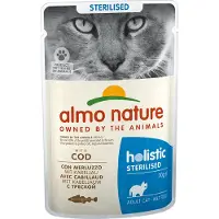 Almo Nature Sterilised au cabillaud pâtée pour chat (70 g)