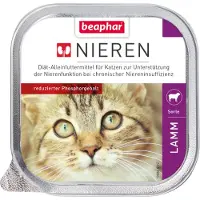Beaphar Régime rénal Croquettes pour chats - Agneau - 16 x 100 g