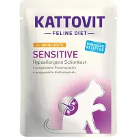 Kattovit Feline Diet Sensitive Chicken&Turckey Aliments humides au poulet et à la dinde pour chats sensibles 24x85 g