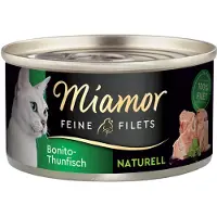 Miamor Feine Filets Naturell Skipjack Tuna Thon listao en sauce 24x80g