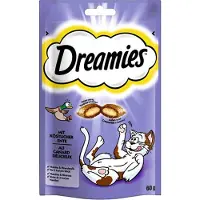 Dreamies 4x60g Catisfactions , canard - Friandises pour chat