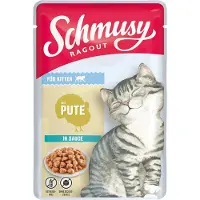 Schmusy RAGOUT à la dinde en sauce pour chatons 100 g