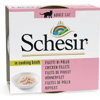 Schesir 24x70g Schesir bouillon filet de poulet - Pâtée pour chat