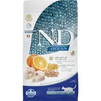 Farmina N&D Ocean cat adult codfish, spelt, oats and orange 1,5 kg