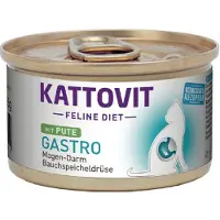 Kattovit Feline Diet Gastro Nourriture humide avec du canard pour les chats ayant des problèmes gastriques 12x85 g
