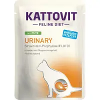 Kattovit Feline Diet Urinary Turkey Aliment humide avec de la dinde pour les chats souffrant de troubles urinaires 24x85 g