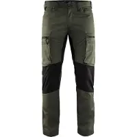 Blakläder Pantalon de travail services polycoton ultra léger Vert Armée / Noir 46