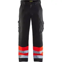 Blakläder pantalon de sécurité unisexe 1564 noir, rouge vif taille 26 (104)
