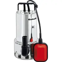 Einhell Pompe d’évacuation eaux chargées – GC-DP 1020 N – Débit 18 000 l/h – Corps inox