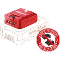 Einhell Power X-Change Adaptateur de batterie USB TE-CP 18 Li USB-Solo