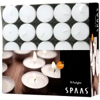 Spaas Bougie chauffe-plats 6h 75 pièces